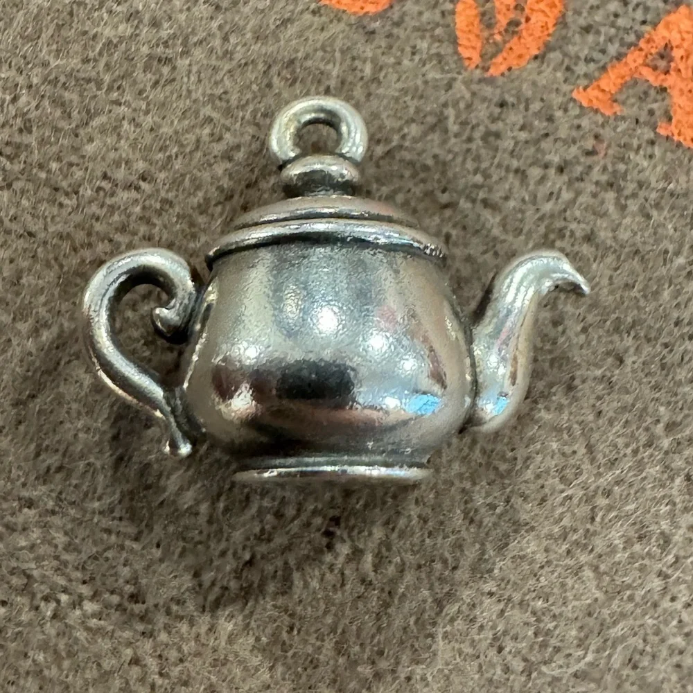 James Avery Sterling Silver Teapot Charm - Picture 3 of 7